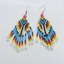 Traditional Shipibo Handmade Earrings | Native Shipibo Dangle &amp; Drop Ear... - £22.28 GBP