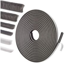 Versatile 16.5ft Self-Adhesive Weatherproof Seal for Doors, Windows &amp; Jambs - $24.70