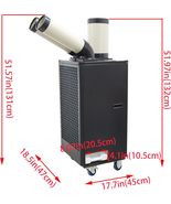 15400BTU/H Industrial Spot Cooler Portable Air Conditioner 2 Ducts 220V 2.1KW - $26,218.55 MXN
