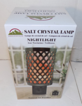 Himalayan Glow Salt Lamp Crystal Pink Salt Nightlight Plug In Air Purifier - £11.12 GBP