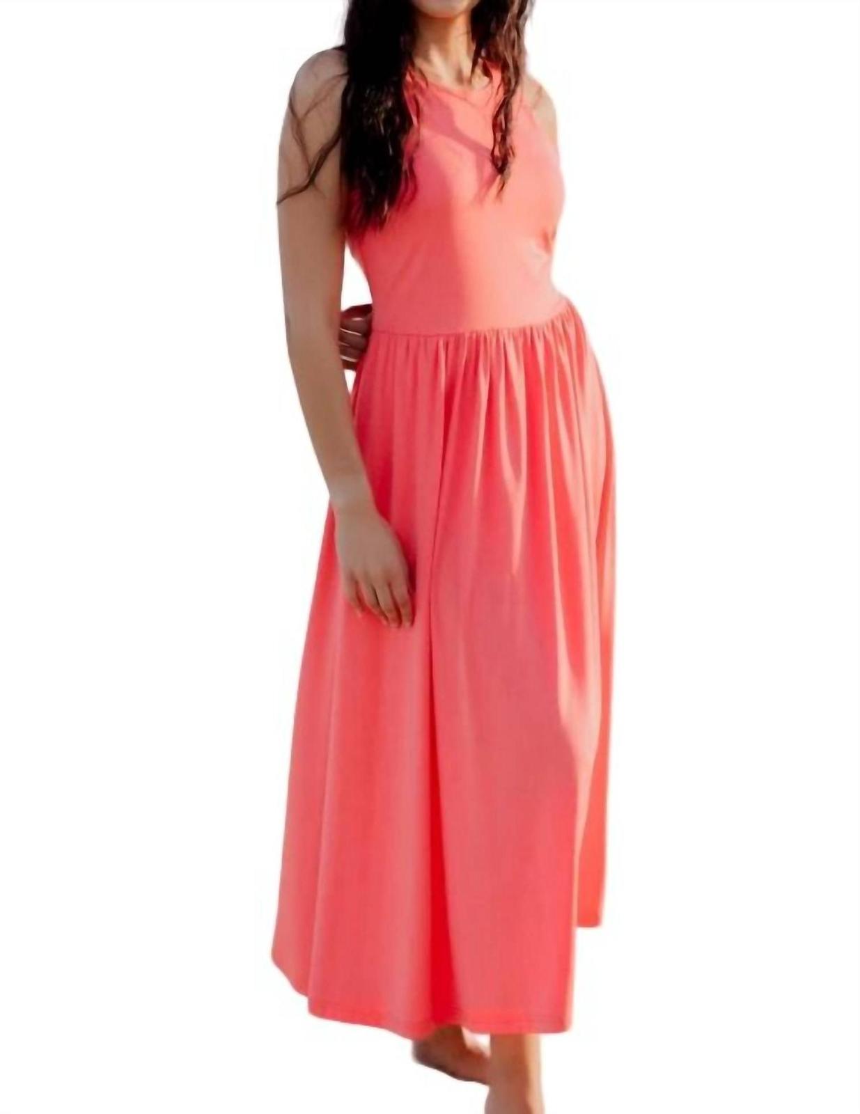 Savraé Elena Midi Dress Coral - $52.00