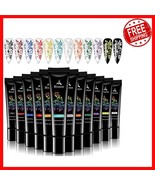 Ultimate Nail Art Gel Set - 12 Colors for Creative Stamping &amp; Lasting De... - $44.06 CAD