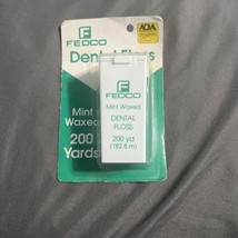 Fedco MINT Waxed Dental Floss 200 yd  VINTAGE New NOS Prop - $276.50 MXN