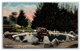 Gold Fish Pond Lincoln Park Tacoma Washington WA UNP DB Postcard V18 - £3.13 GBP