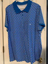 NWOT - Laura Scott Womans Size 3X Blue Short Sleeve Polo - $13.99