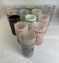 Vintage Hazel Atlas State Frosted Souvenir Drinking Glasses MCM 1950’s Lot Of 15 - £87.04 GBP