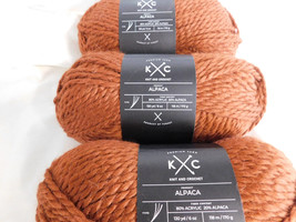 K C Alpaca Rust lot of 3 Dye Lot 641303 - £21.99 GBP