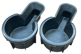 2000-2004 Nissan Frontier Xterra Black Rubber Console Cup Holder Inserts... - $27.71