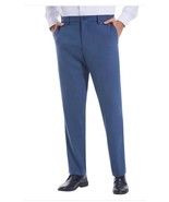 Duchamp Mens Pants Blue Dress Pockets Stretch Slim Fit Midweight - $44.99