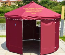 Outdoor Mongolia Tent, Premium Stainless Steel and Canvas, (For 10-12 people) - $818.00