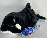 12” Flip A Zoo Reversible Plush Stuffed Whale / Dolphin Happy Nappers Fl... - $19.99