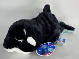 12” Flip A Zoo Reversible Plush Stuffed Whale / Dolphin Happy Nappers Flip Tail - £15.71 GBP