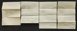 1865 Antique Lot 4 Civil War Docs 49th Missouri Volunteers Signed Capt Benecke - £112.62 GBP