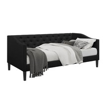 Twin size Modern Black Fabric Upholstered Button-Tufted Daybed - $9,163.14 MXN