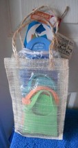New 4 Pk Swim Fin Coasters Attaches to Wine Glass Stems Fun - £7.91 GBP
