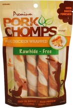 Pork Chomps Premium Real Chicken Wrapped Twists - Large - £29.18 GBP