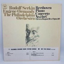 Rudolf Serkin/Ormandy Beethoven Piano Concerto No.1 - Columbia Ml 6238 Nm Promo - £25.65 GBP