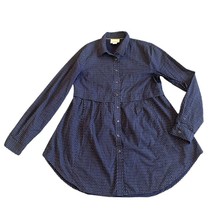 Maeve Button-Down Mini Tunic Dress Long Sleeve 100% Cotton Size Medium Women&#39;s - £44.91 GBP