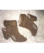 White Mountain Shira  Suede Open Toe Booties Size  sz 9.5  - $68.31