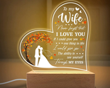 Gifts for Wife from Husband, Acrylic Night Light Gifts for Wife - to My ... - $28.76