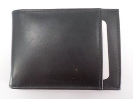 Genuine Leather Wallet Mens Black Money Bifold Credit Card Id Classic Slim Spot - $9.99