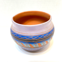 VTG Native American Pottery Pot Etched Painted Artist Renalda Fargo Navajo 3.5&quot; - £35.52 GBP