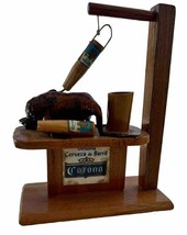 Taxidermy Frog Mexico BEER CORONA Beach Bar Novelty Souvenir Stuffed Toa... - $47.50 CAD