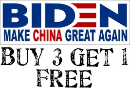 Joe Biden &quot;Make China Great Again&quot; Auto Magnet 8.7&quot; X 3&quot; Auto Magnet Biden Ch... - £4.74 GBP