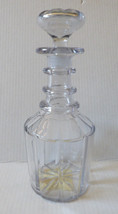 Antique early 1800s English Georgian Glass Decanter Hand Blown &amp; Cut rin... - £276.63 GBP