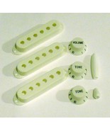 Set of Three Pickup Covers, Knobs, Switch &amp; Trem Tips for Fender Stratoc... - $27.28 CAD