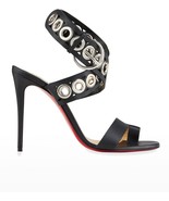 NIB Christian Louboutin Sandaclou Leather Sandals 100mm Size 38 - $539.00