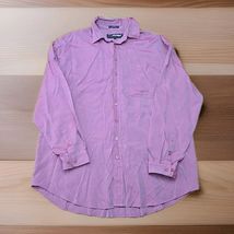 FUBU The Collection Button Down Shirt Mens Size XL Pink Long-Sleeve R1 - $22.76