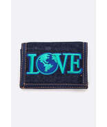 LOVE Earth Denim Tri-Fold Wallet - $182.33 MXN