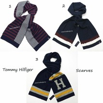 Tommy Hilfiger New Men&#39;s Scarves Navy Blue Thick And Warm Nice Design Nwt - £15.94 GBP