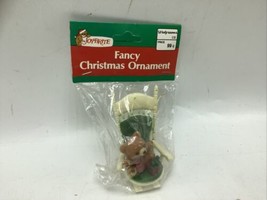 New Joybrite Bear In Rocking chair Ornament Vintage New Package Fancy Christmas - £5.73 GBP