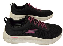 Skechers Women GO Walk Flex-Alani Black/Hot Pink Sneaker 9.5 Wide (Pre-Owned) - £15.85 GBP