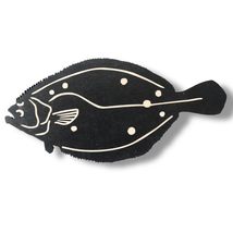 Sign - CUSTOM - Fluke Fish (BLACK, 10x5 Inches) - $19.59+