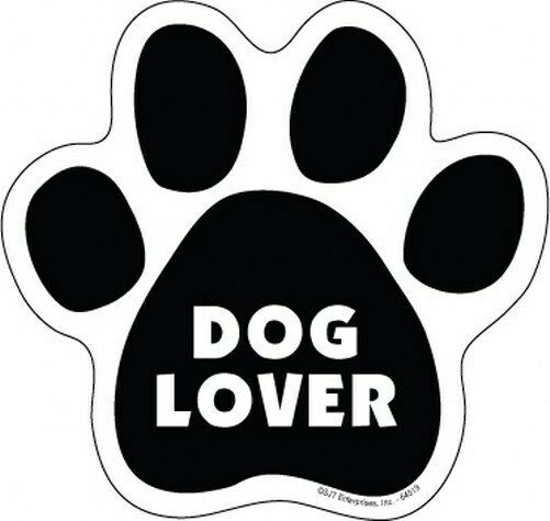 Primary image for DOG LOVER Cute Dog PAW PRINT Fridge Car Magnet Locker Gift 5"x5" LARGE SIZE NEW