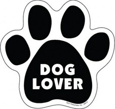 DOG LOVER Cute Dog PAW PRINT Fridge Car Magnet Locker Gift 5&quot;x5&quot; LARGE S... - £4.63 GBP