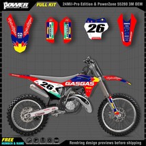 Custom Team Graphics Background Decals 3m Stickers Kit for Gasgas 2021 2... - £79.63 GBP