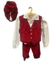 Victorian Boy - Red Velvet , Inc Cap , Age 6-7 - $40.16
