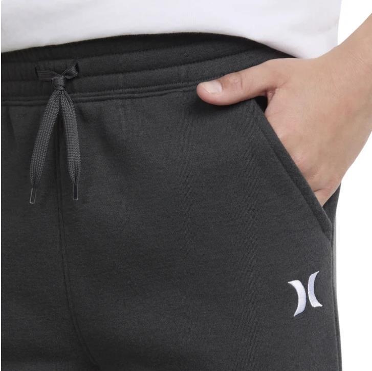 Hurley Boys Girls Jogger Black Fleece Pockets Elastic Waist Drawstring Active Item image 7
