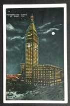 Metropolitan Tower Life Insurance Building at Night New York NYC Postcard c1920s - £4.81 GBP