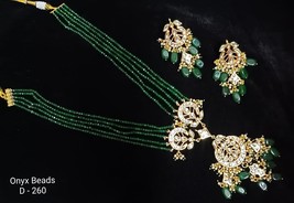 Kundan Meena Wear Latest Muslim Punjabi Bridal Earrings Jewelry Necklace Set02 - £40.13 GBP