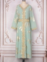 SALE New Moroccan Dubai Kaftans Farasha Abaya Dress Very Fancy Long Gown - $90.04 CAD