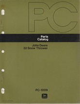 Parts Manual For John Deere 32 Snow Thrower Vintage PC-1009 - £9.92 GBP