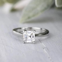 Asscher Cut Solitaire Cathedral Engagement Wedding Collection, Personalized Gift - £77.54 GBP