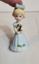 Enesco Growing Up Birthday Girls Blonde Age 2 Figurine Vintage 1981 VTG Figure - $13.72