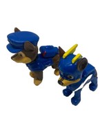 Paw Patrol Mighty Pups Chase Pup Dog Figure Figurine Toy Lot of 2 One Da... - $9.90