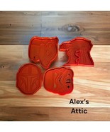 Star Wars 4 PC Cookie Cutters 3d Printed - $12.38